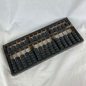 Vintage Chinese Abacus from China in Use Pre-1970 Wooden 15 Post 105 Beads